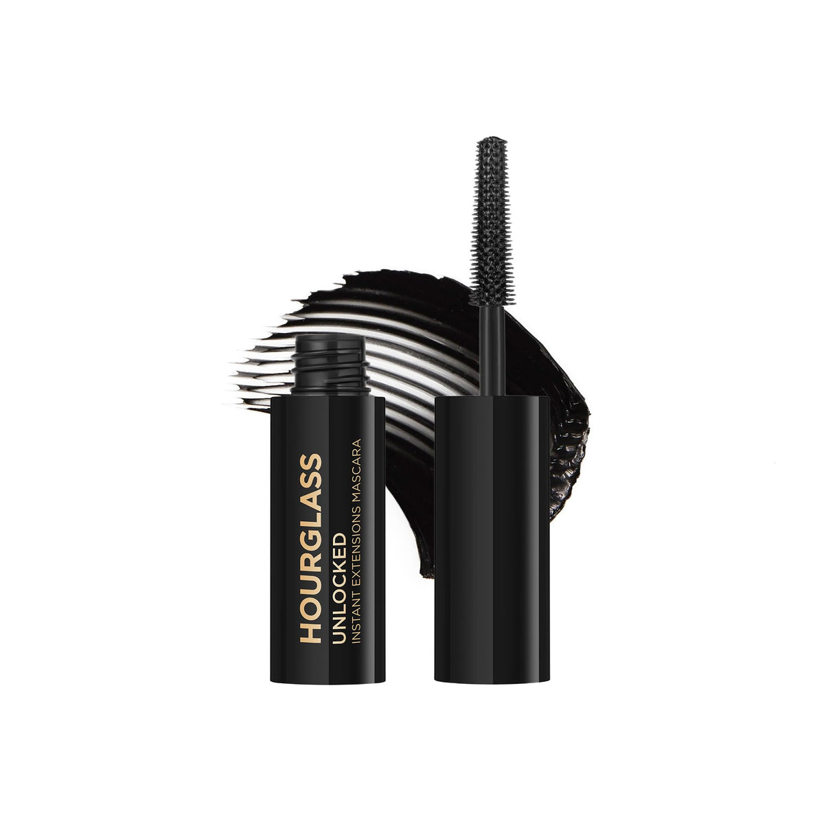Hourglass travel-size tube front view showing compact packaging and easy portability
