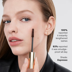 HOURGLASS product in hand for scale showing convenient size and travel-ready benefit