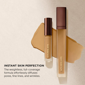 HOURGLASS concealer next to a coin for size and scale clarity