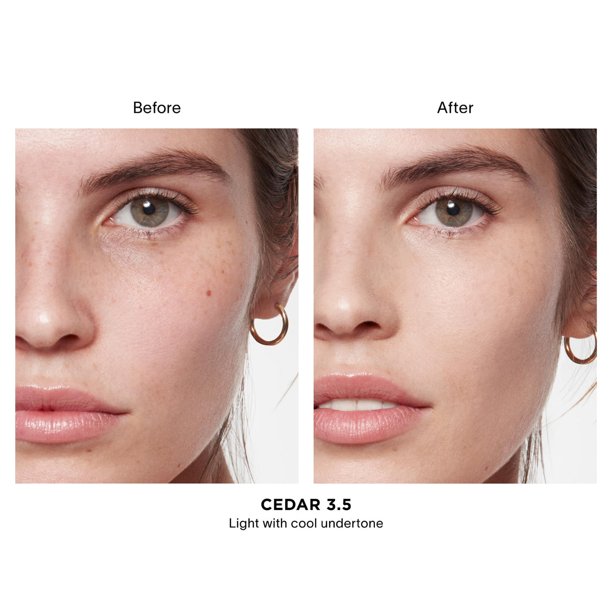 HOURGLASS concealer cream texture swipe illustrating smooth blendability