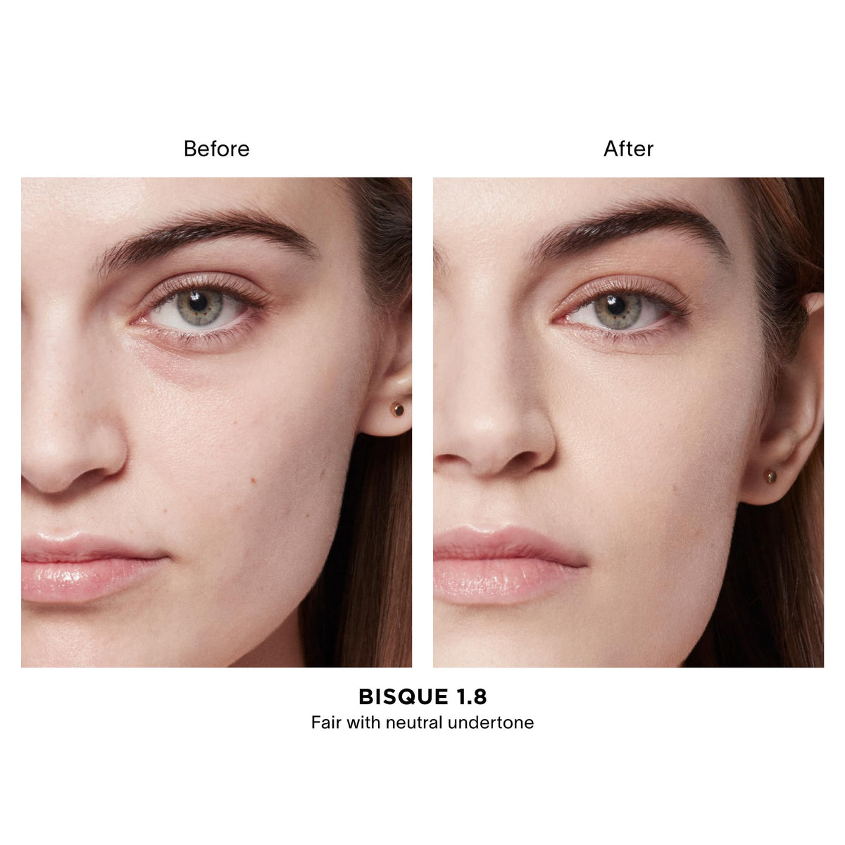 HOURGLASS creamy texture close-up on fingertip, shows lightweight blendable finish and soft-focus powders