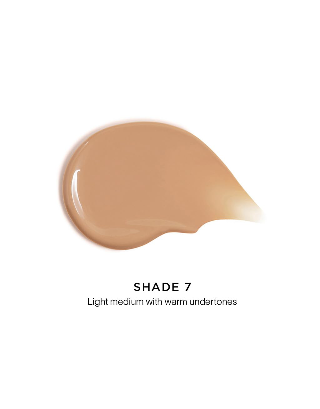 HOURGLASS texture swipe on skin highlighting lightweight dewy finish and blendability benefit