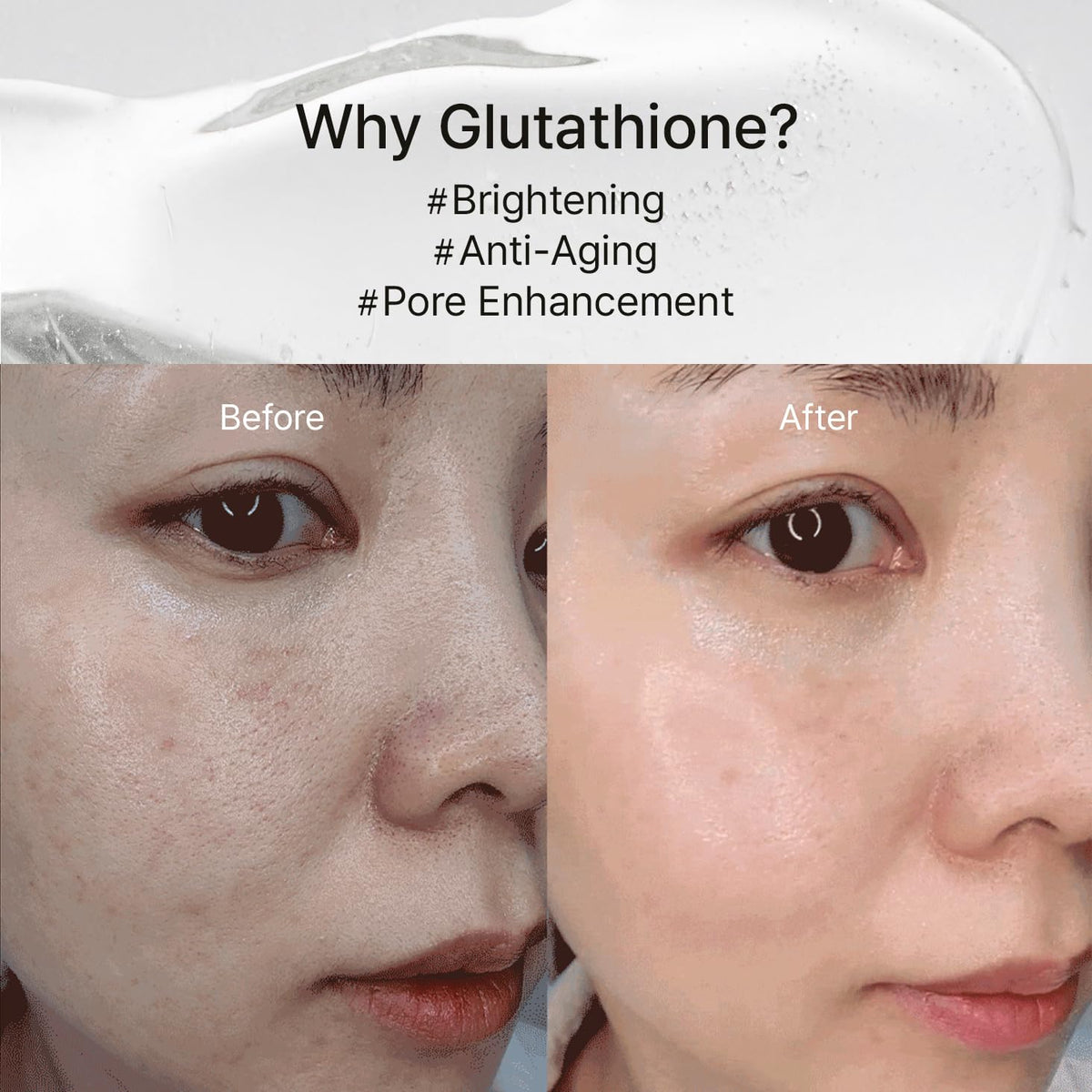 House of B mask applied on model overnight showing comfortable film wear