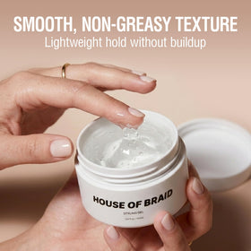 House Of Braid ingredient mix showing natural oils and soothing aloe