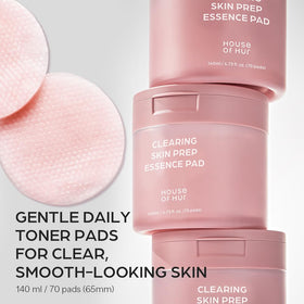 House of Hur close-up of double-sided cellulose pad highlighting texture and gentle cleansing