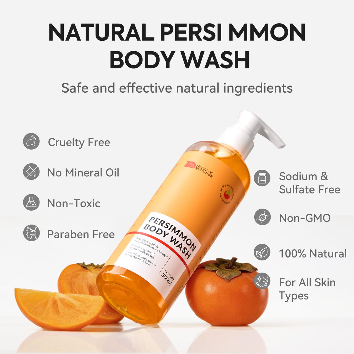 House of Nutrition bottle in shower illustrating daily cleansing routine
