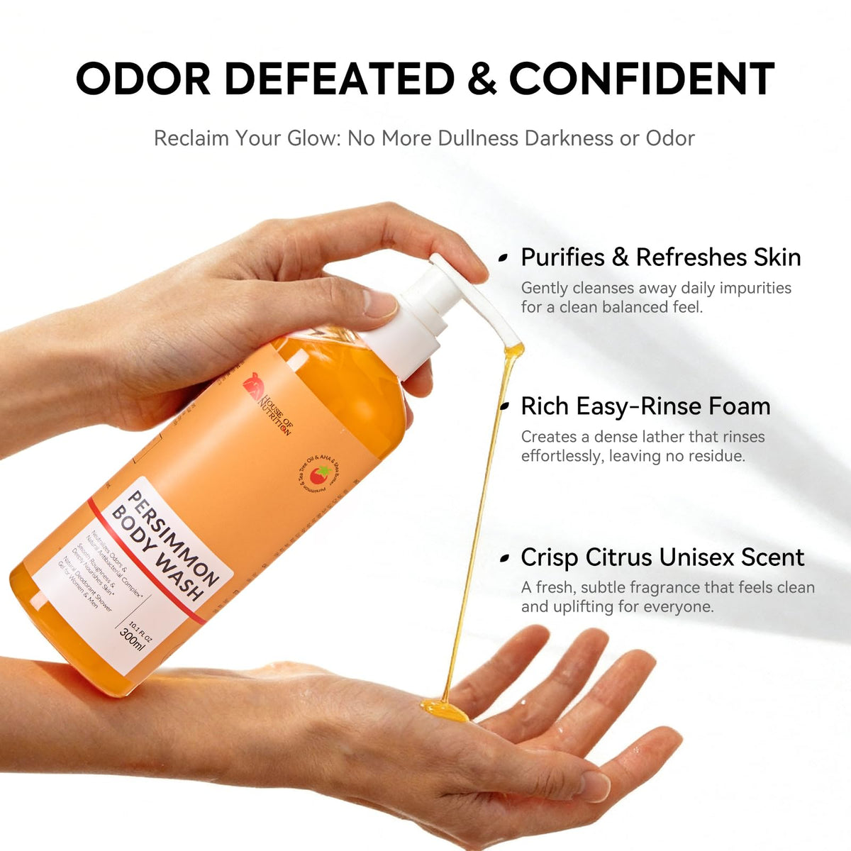 House of Nutrition pump and label close-up highlighting concentrated formula