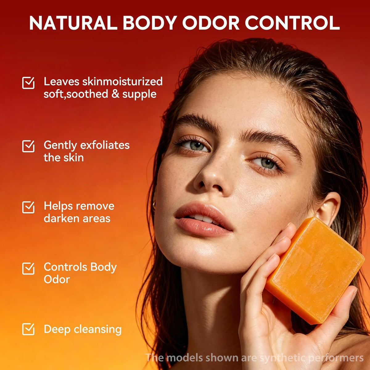 House of Nutrition persimmon soap producing rich foam to cleanse odor-prone areas