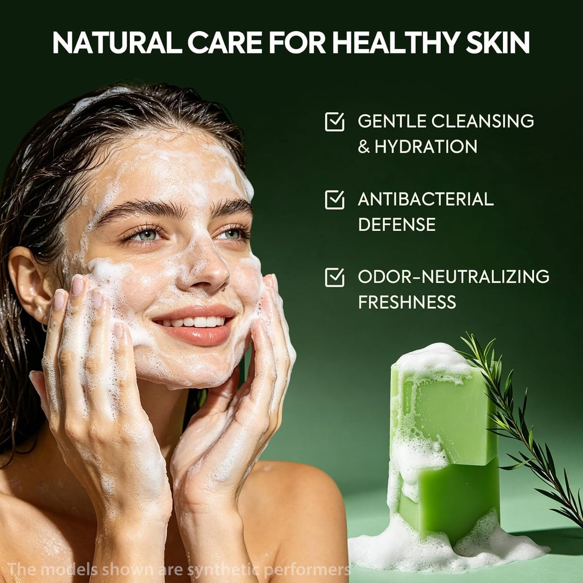 House of Nutrition lather in hand demonstrating rich foam and gentle cleanse