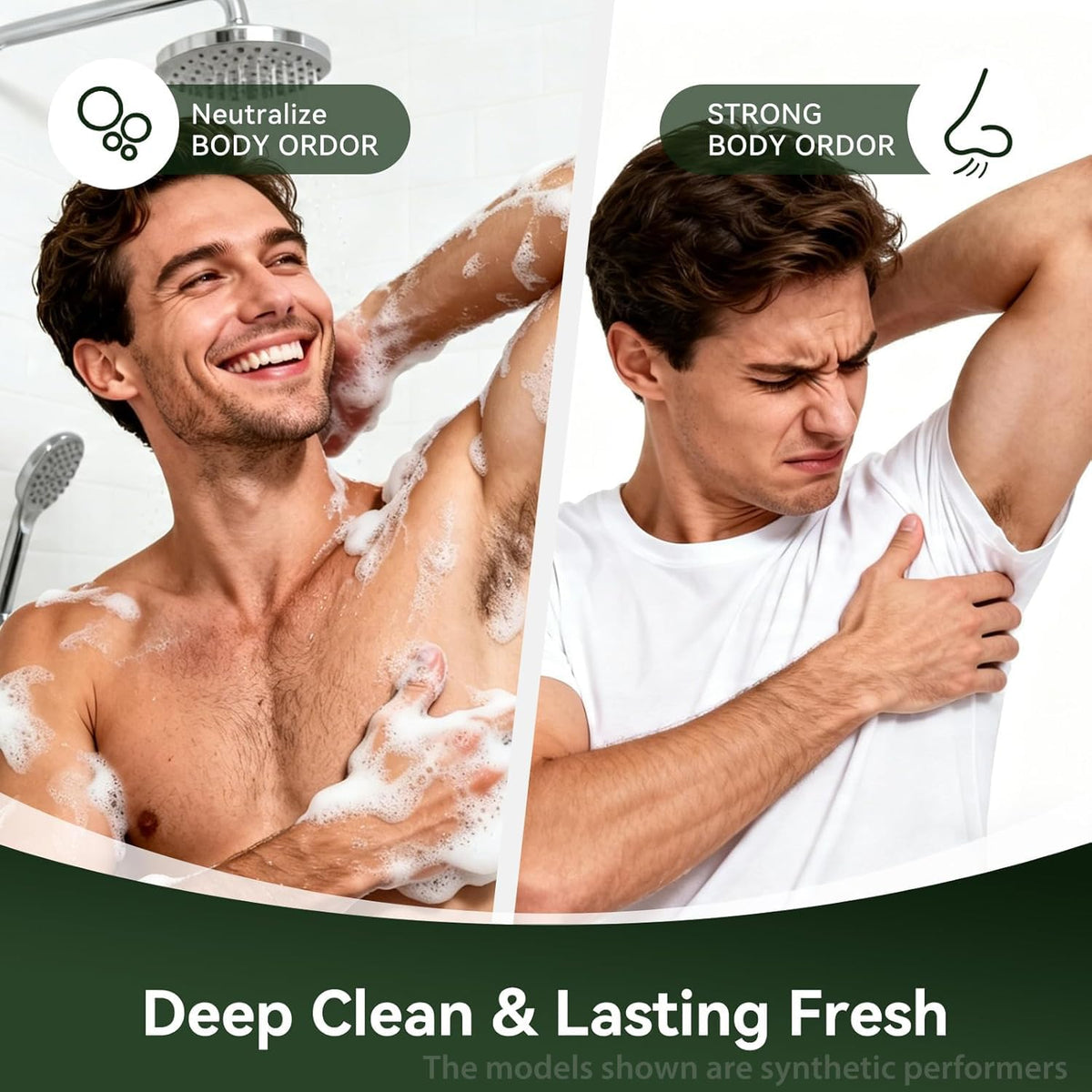 House of Nutrition bar in shower illustrating odor and fungal discomfort support