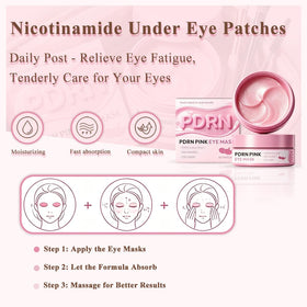 HPUFKOT patch applied under eye showing stable non-slip fit