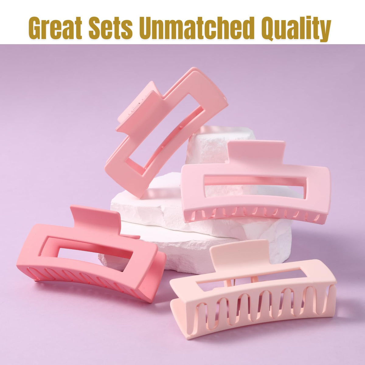 HQ-SITE clip securing fine hair, showing gentle non-damaging hold