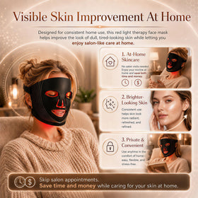 Hsaiiae mask set on bathroom counter in lifestyle shot promoting routine use
