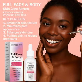 hsdtas Finones dropper dispensing serum to show lightweight texture and glow