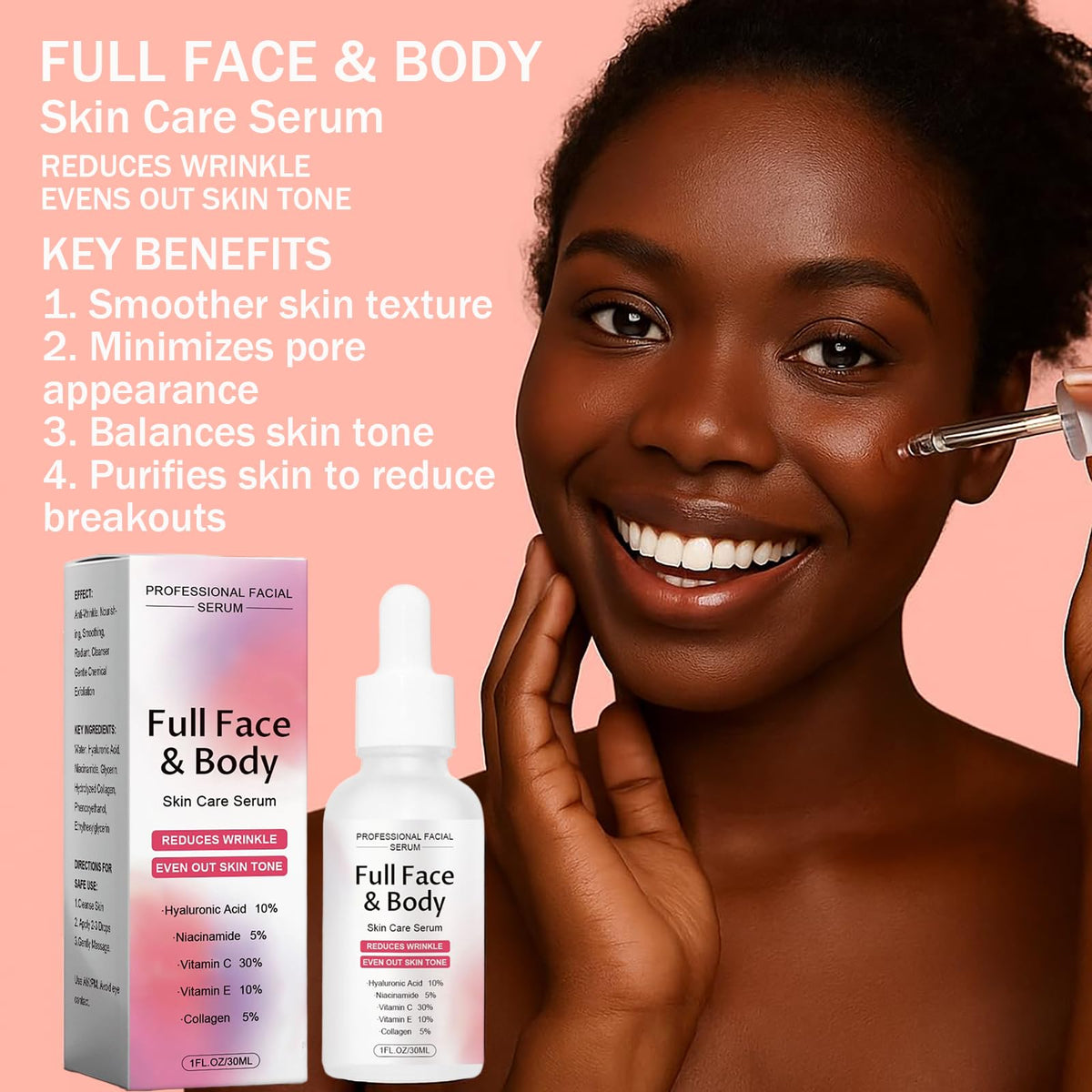 hsdtas Finones serum drop texture demonstrating lightweight absorption