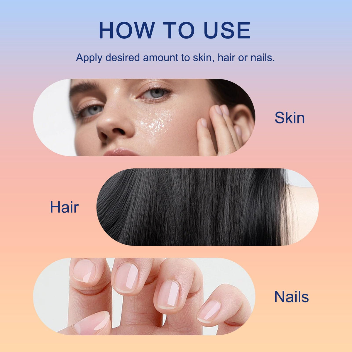 HTBGAA applying roll-on to scalp for focused nourishment benefit