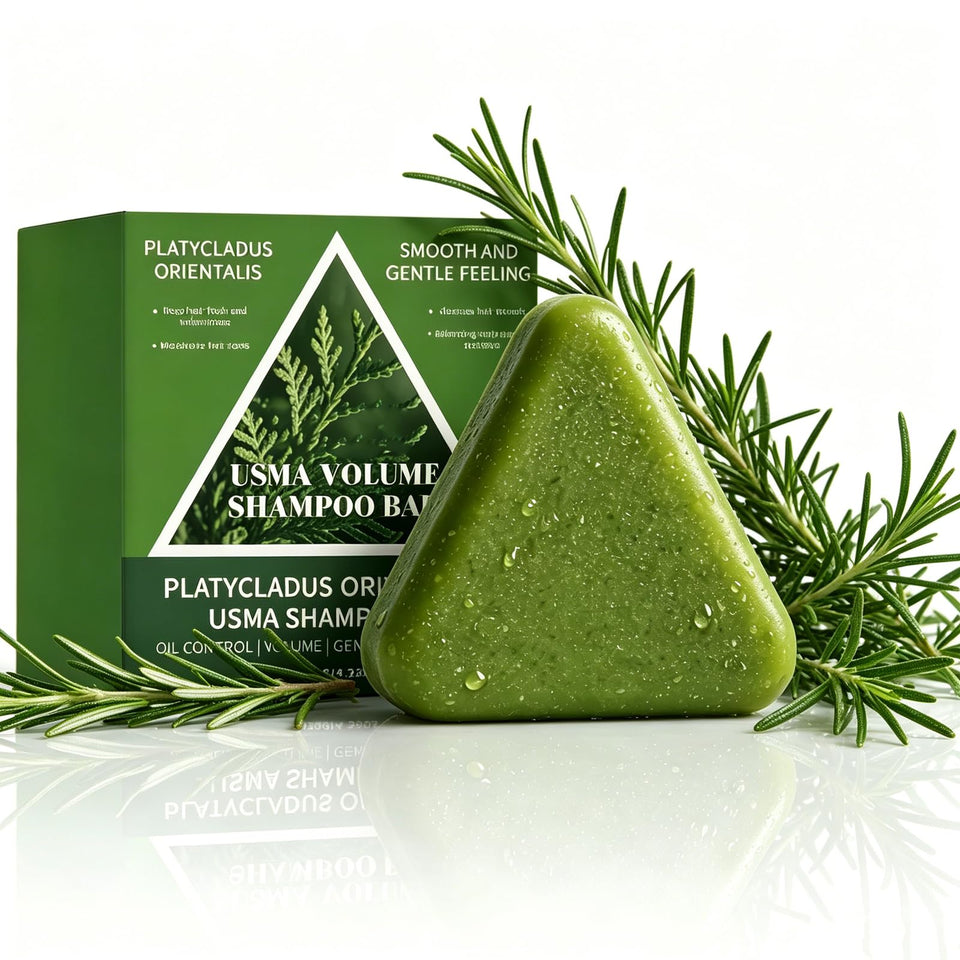 Htcpuo front packaging showing shampoo bar and eco-friendly benefits