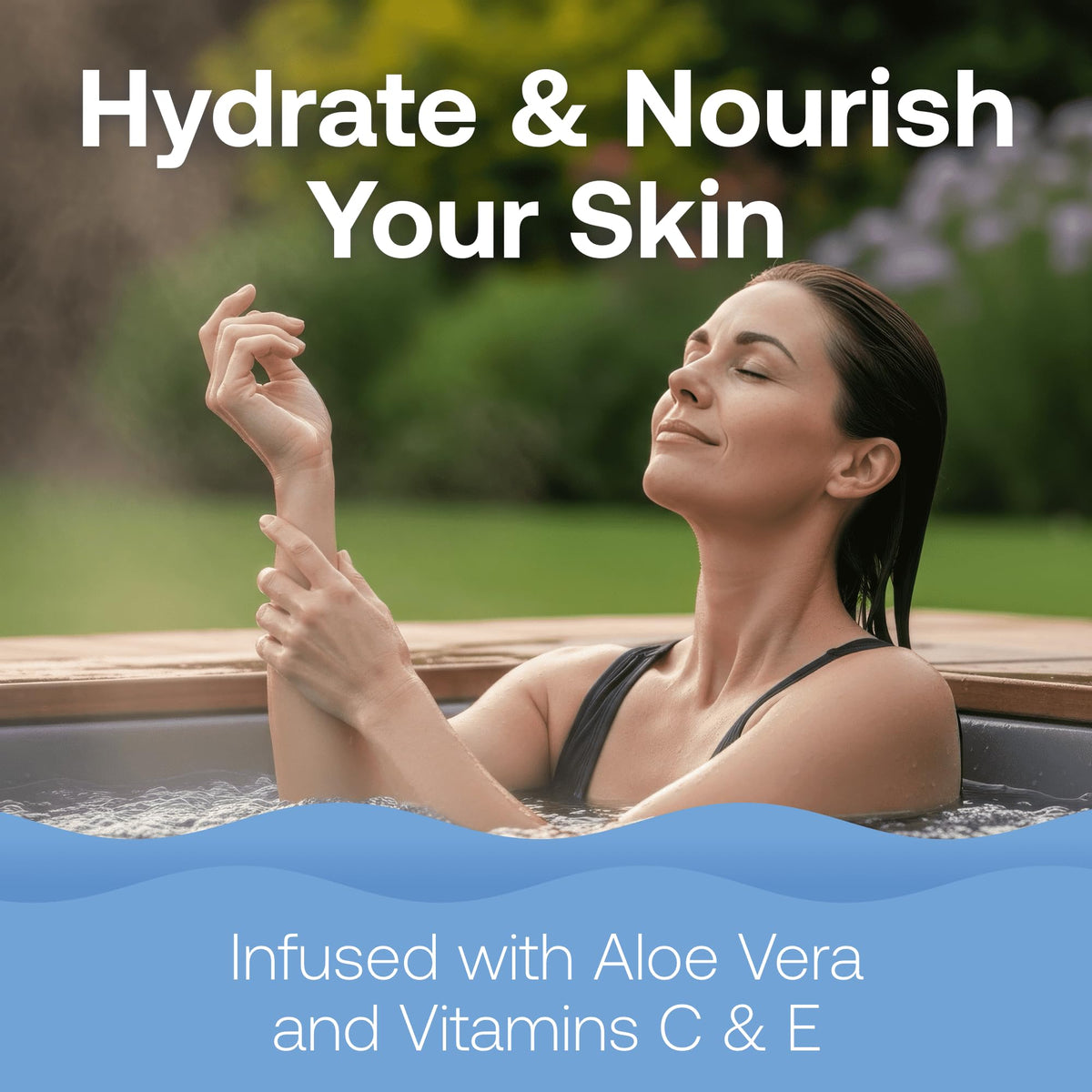 HTH Spa label and ingredient list delivering ingredient transparency