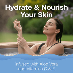 HTH Spa label and ingredient list delivering ingredient transparency