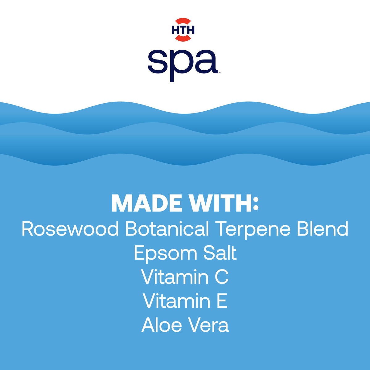 HTH Spa in a serene tub setting conveying relaxation and recovery