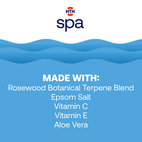 HTH Spa in a serene tub setting conveying relaxation and recovery