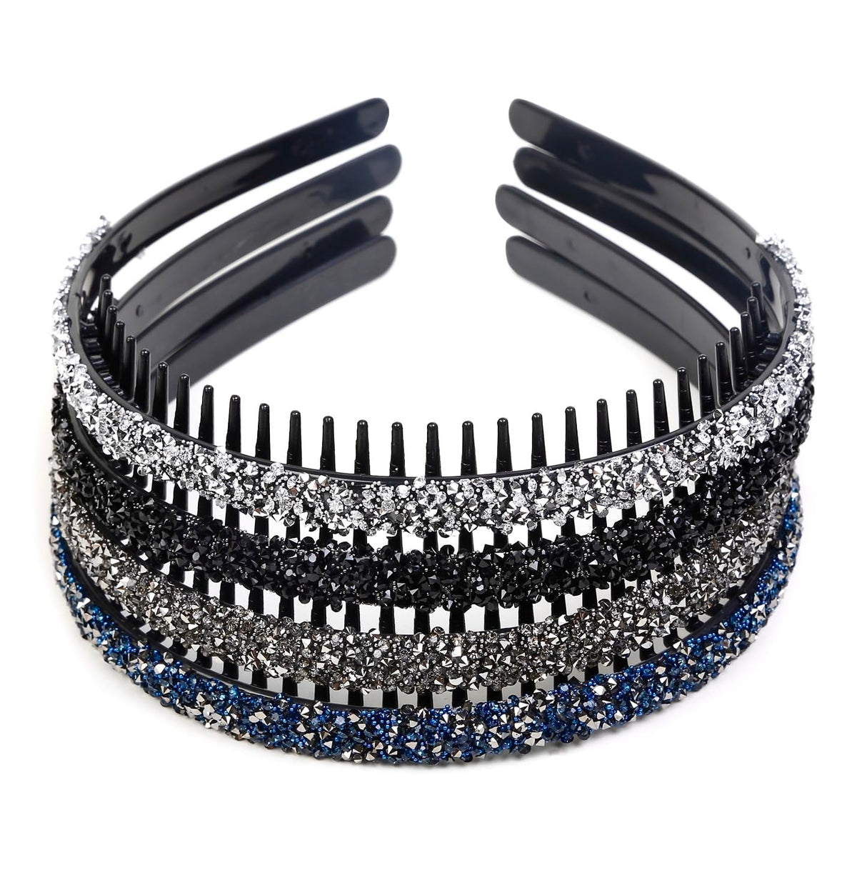 Huachi close-up rhinestone detail highlighting sparkle and secure setting benefit