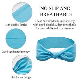 Huachi colorful headbands laid flat to show assortment choices