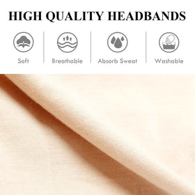 Huachi runner outdoors with headband covering ears for warmth and secure fit