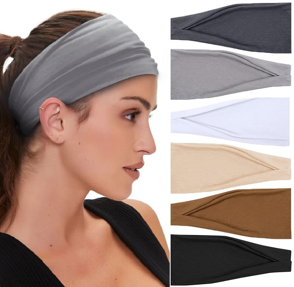 Huachi front packaging showing six headbands and color variety, comfortable fit benefit