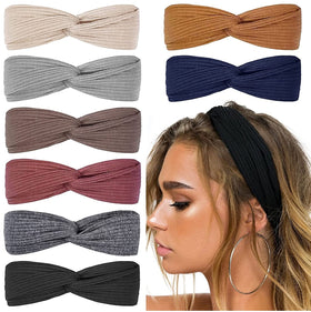 Huachi front view of eight headbands showing variety and easy selection