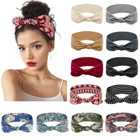 Huachi front packaging showing twelve bow headbands and variety
