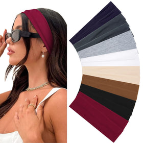 Huachi front pack view showing 16 neutral headbands and easy outfit matching