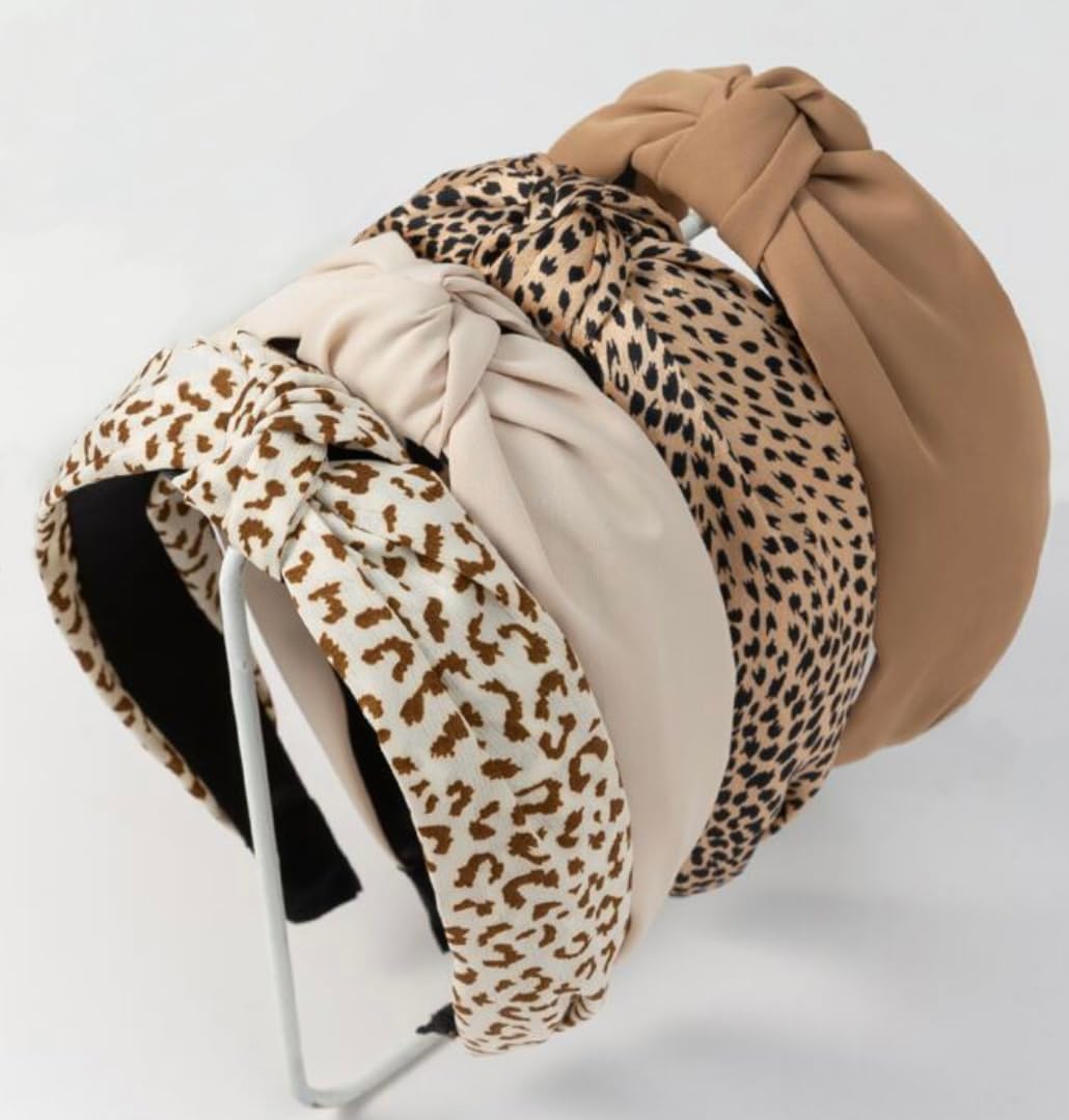 Huachi front view of four headbands showing set variety and styling options