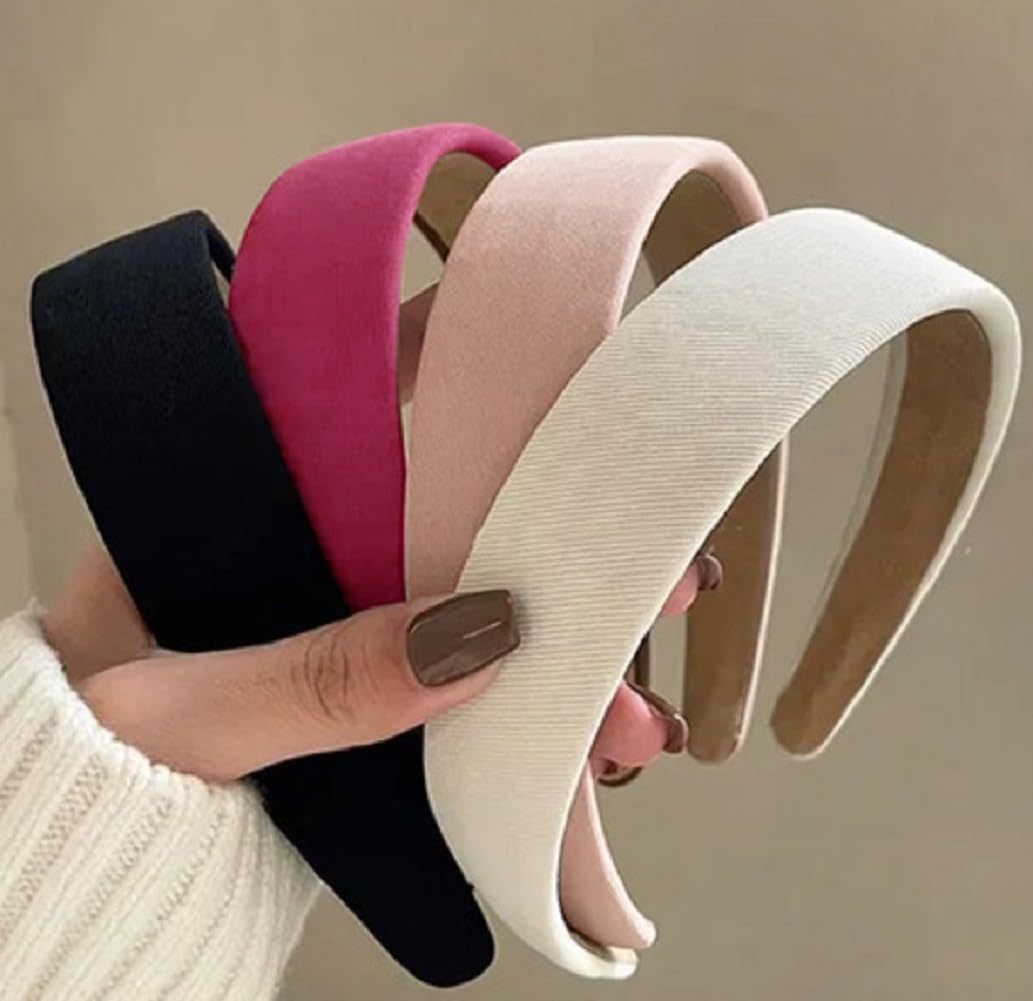 Huachi front view pink headband showing tidy finish and wearable style benefit