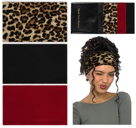 Huachi front view wide headband showing clean silhouette and comfortable fit