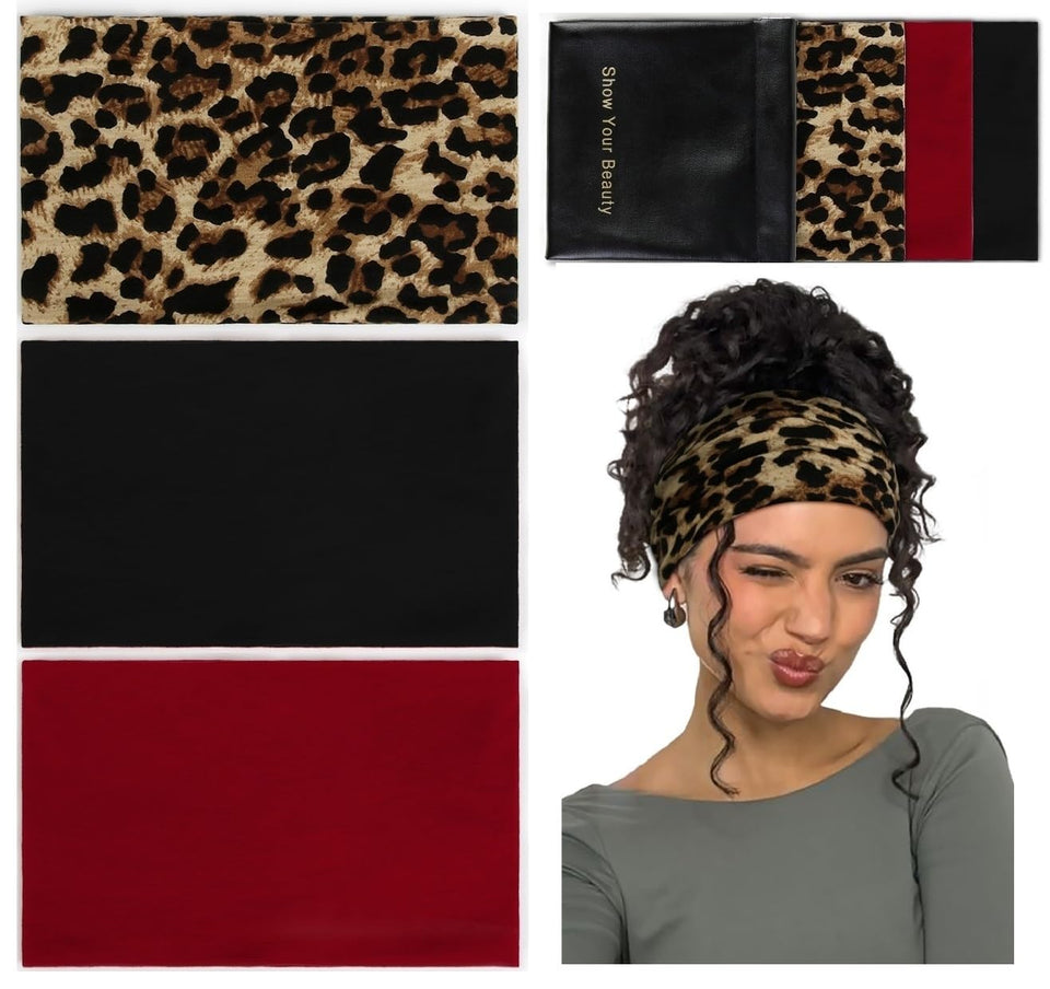 Huachi front view wide headband showing clean silhouette and comfortable fit