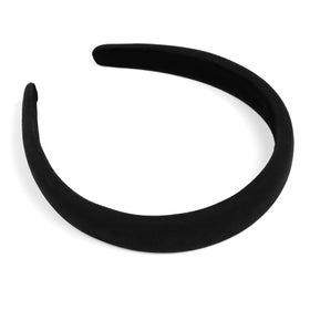 Huachi headband worn by model demonstrating secure hold and stylish finish