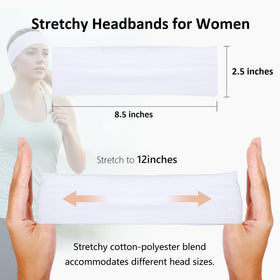 Huachi headband in use running outdoors keeping sweat away from eyes
