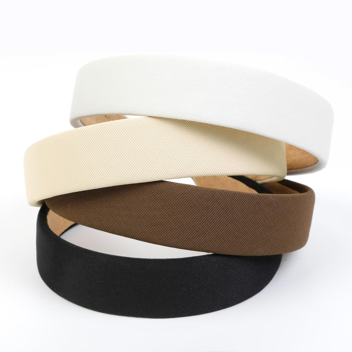 Huachi neutral color array flat lay showing versatile shades for outfit coordination