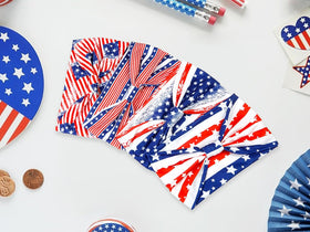 Huachi headband styled with 4th of July outfit for coordinated patriotic look