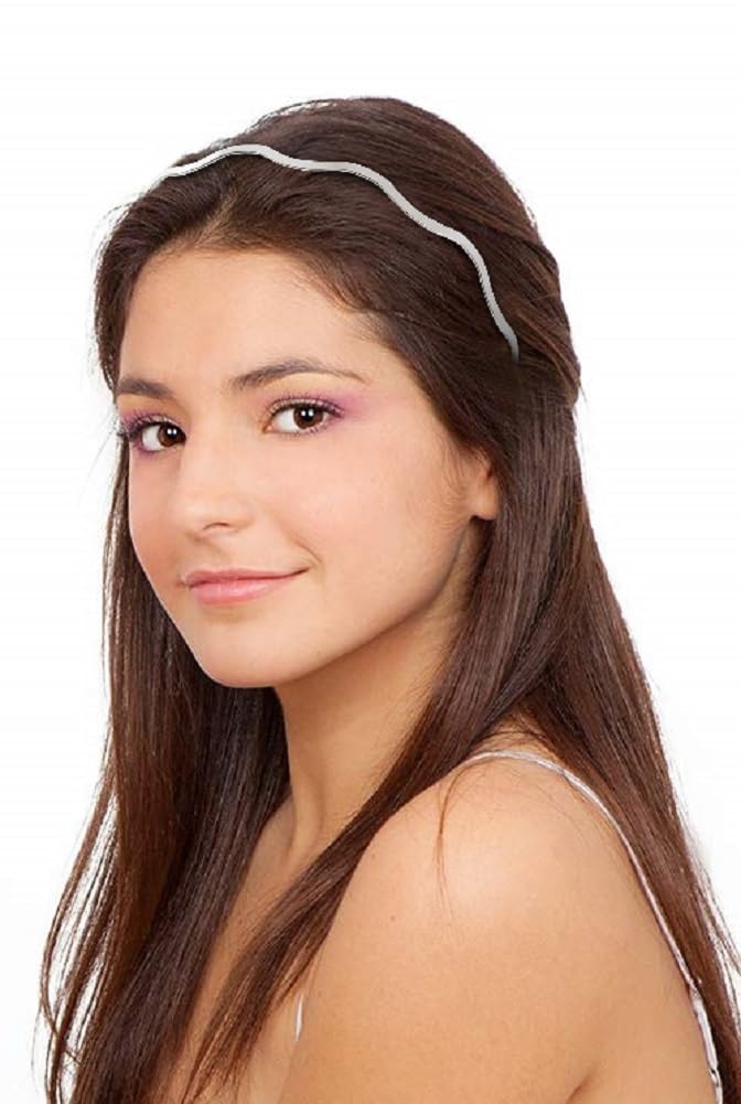Huachi headbands beside ruler showing slim profile and wearable scale