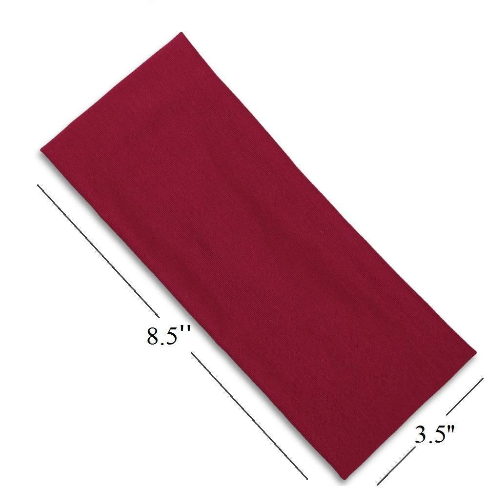 Huachi headband beside hand for scale to show comfortable stretch