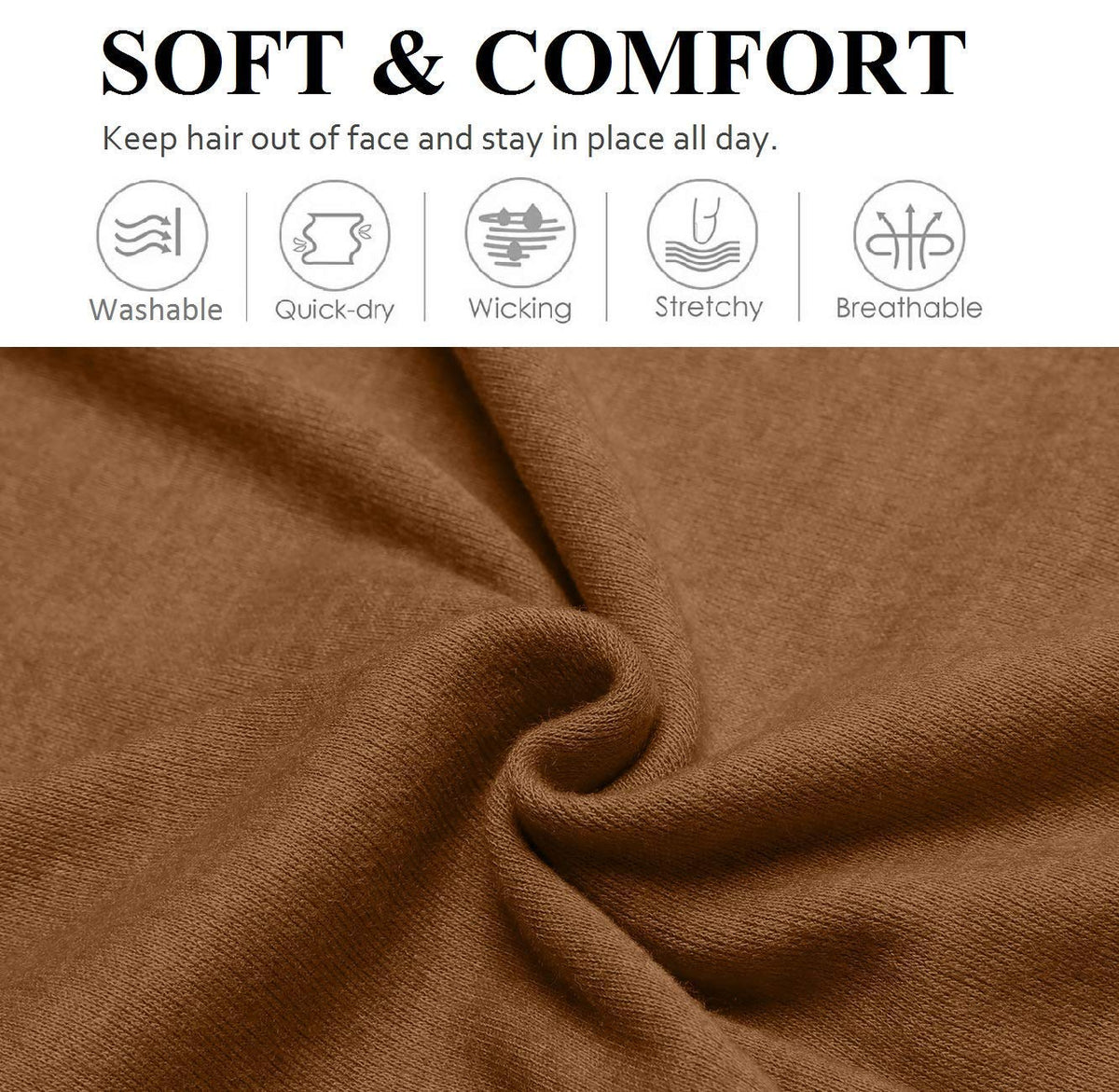 Huachi fabric close-up showing soft knit texture for comfortable wear