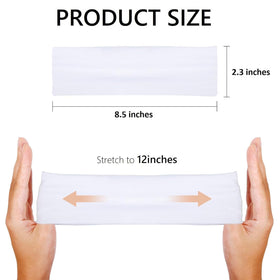 Huachi headband worn during a spa routine illustrating gentle hold for skincare and makeup