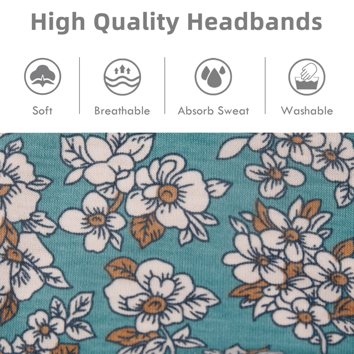 Huachi headband covering ears on a jogger, providing warmth and stay-put hold