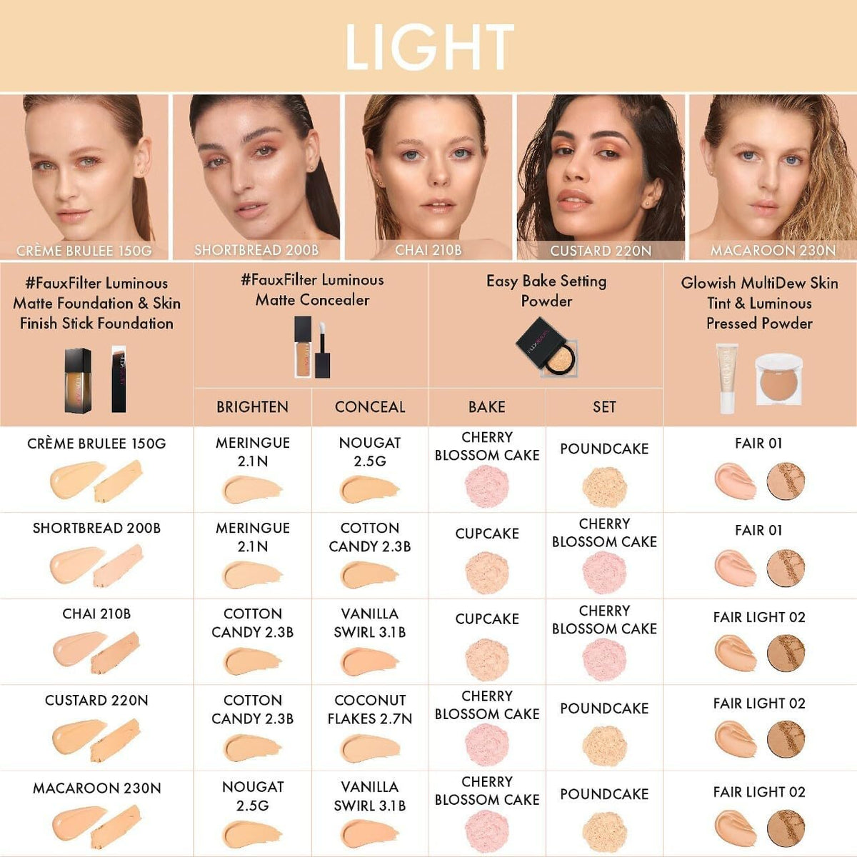 HUDA lifestyle vanity shot showing Cherry Blossom powder enhancing daily routine