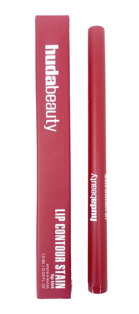 Huda cinnamon front packaging showing product shade and compact design benefit clarity