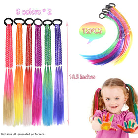 HUJIANWEN close-up braid texture highlighting silky fibers and bright colors