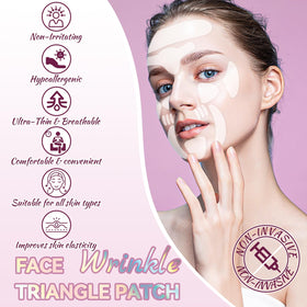 HULEIWA eye patches on skin demonstrating gentle adhesion and comfort