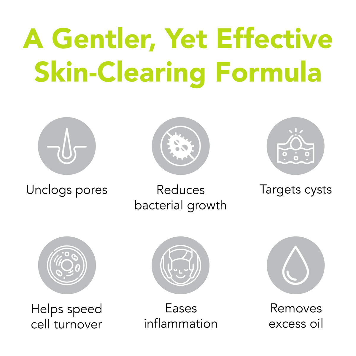 humane bottle label detail showing 5% benzoyl peroxide and ingredient clarity benefit